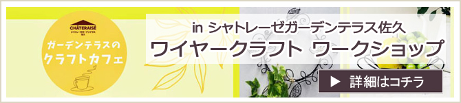 『シャトレーゼガーデンテラス佐久』 ワークショップのお知らせ